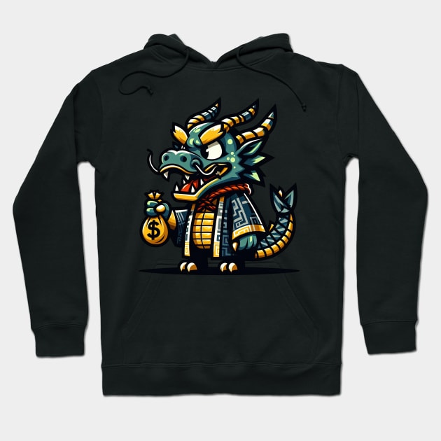 The Wealthy Dragon Hoodie by T-Shirt Paradise